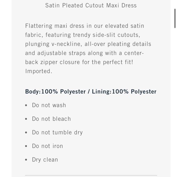 NWT A&F Satin Dress - Picture 5 of 11